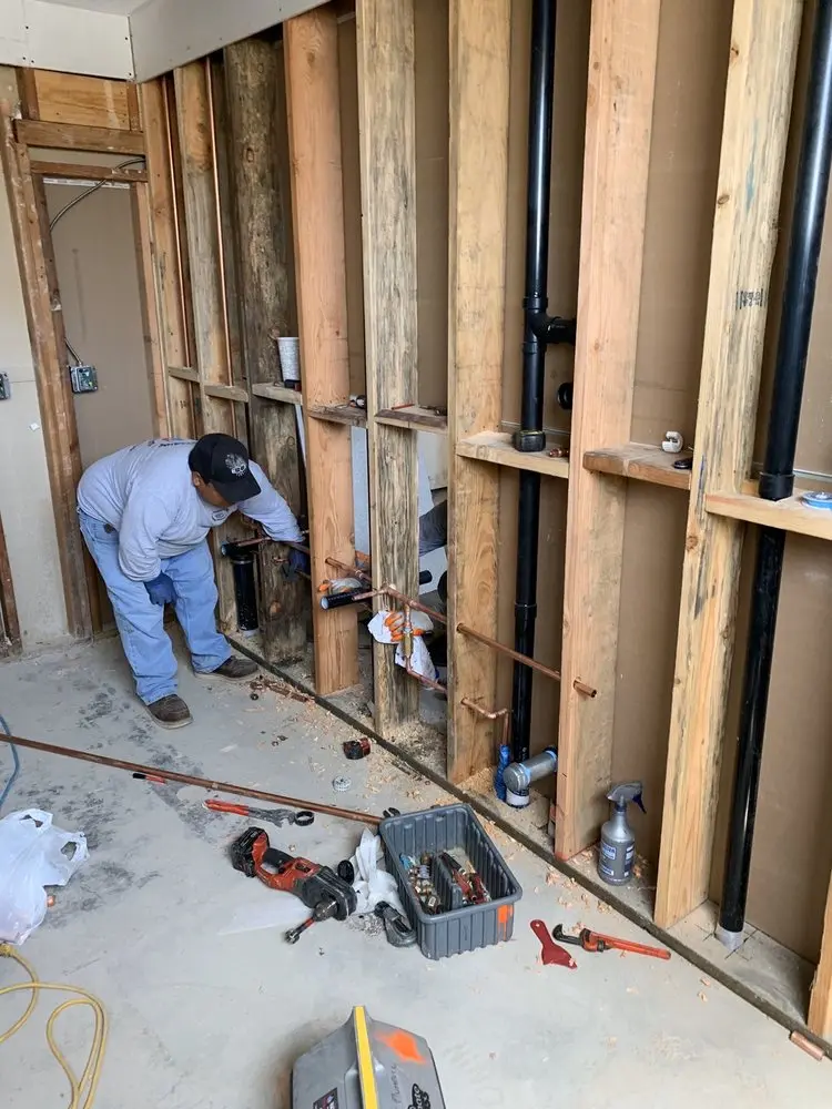 Commercial rough-in plumbing for Water Heater Replacement in Rose Hill